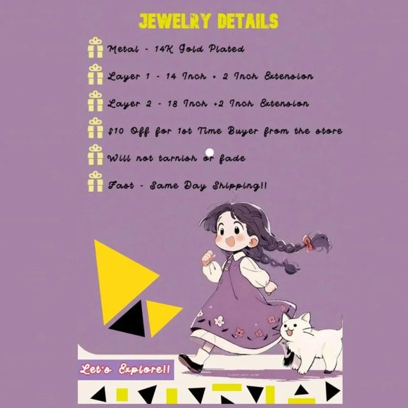 ▶ 2 LAYER GOLD LETTER INITIAL COIN HEXAGONAL PENDANT  DAINTY NECKLACE, ELDM22335 - Picture 2 of 16